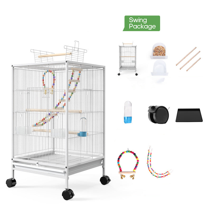 Parrot Xuanfeng Bird Cage With Feeder