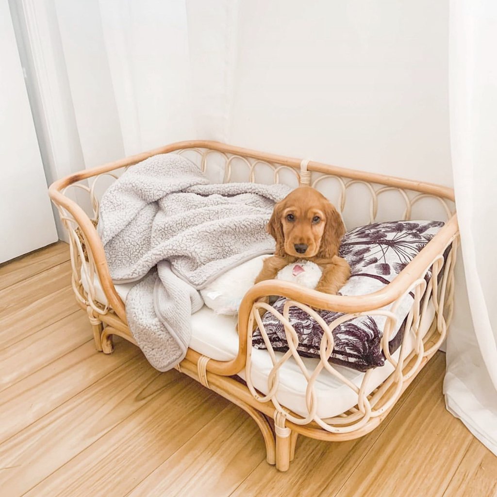 Pet Bed Handmade Rattan Woven Pet