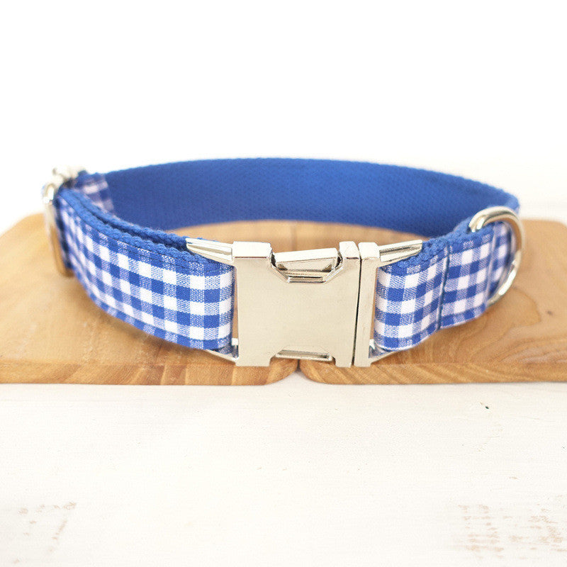 Personalized Tie Tie Blue Delicious Plaid