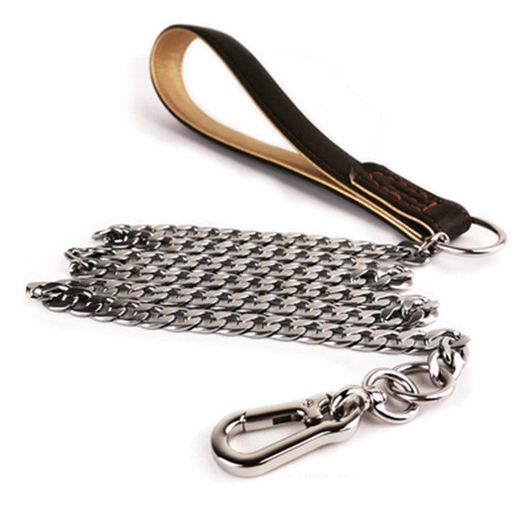 Dog Leash, Stainless Steel Anti-bite Chain