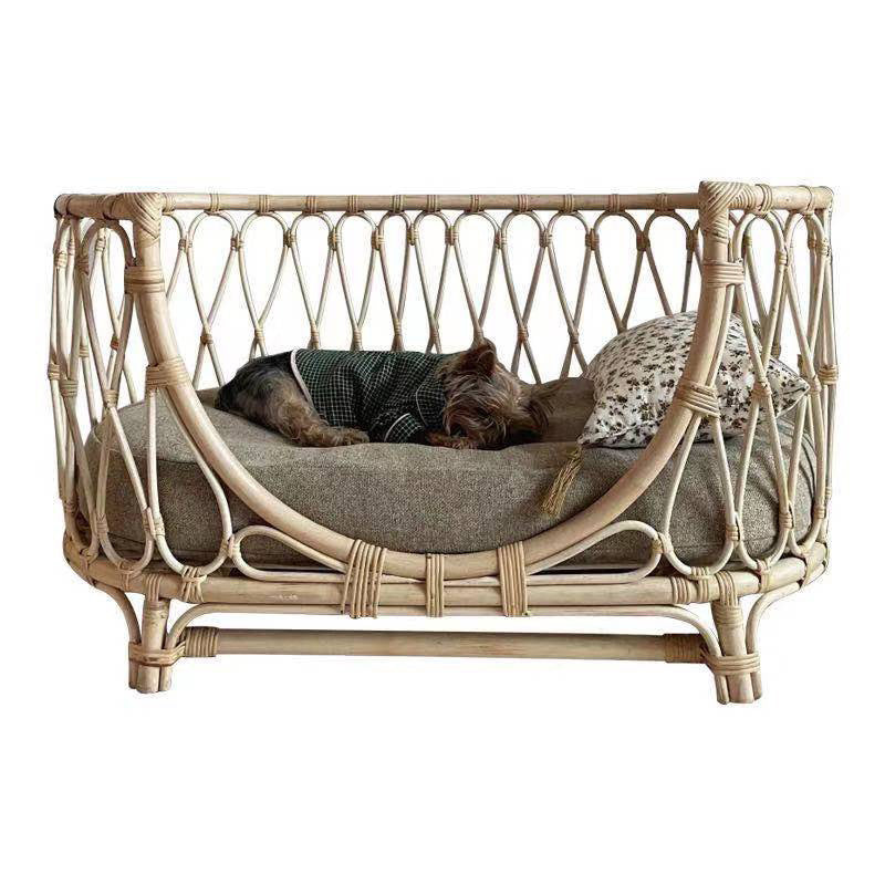 Pet Bed Handmade Rattan Woven Pet