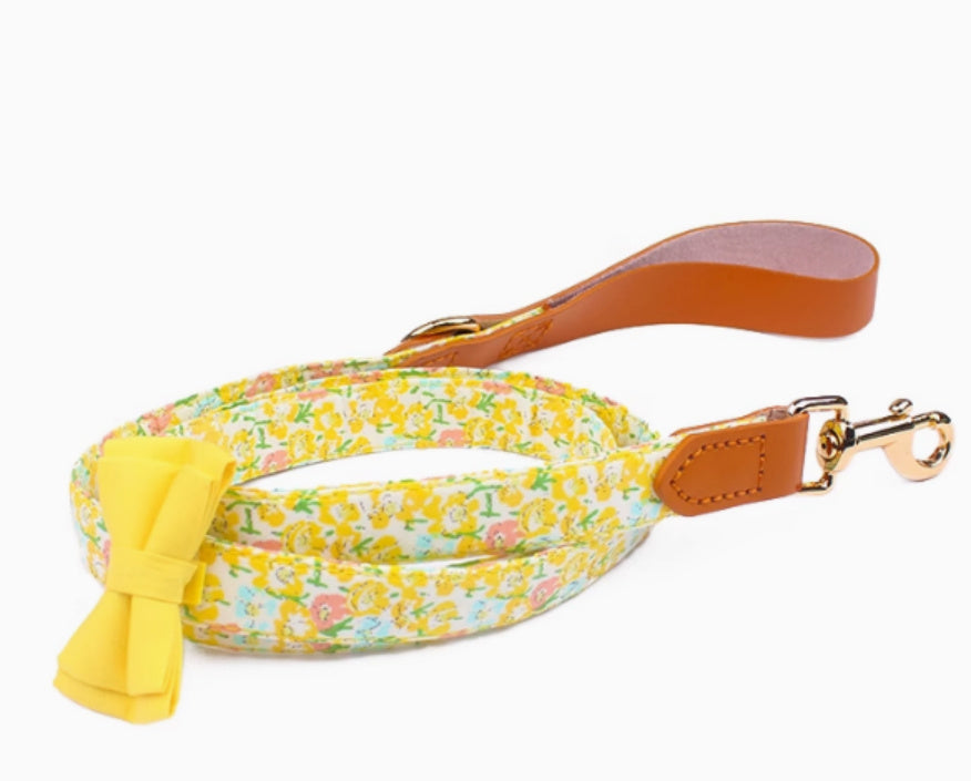 Cowhide Stitching Floral Cotton Pet Dog