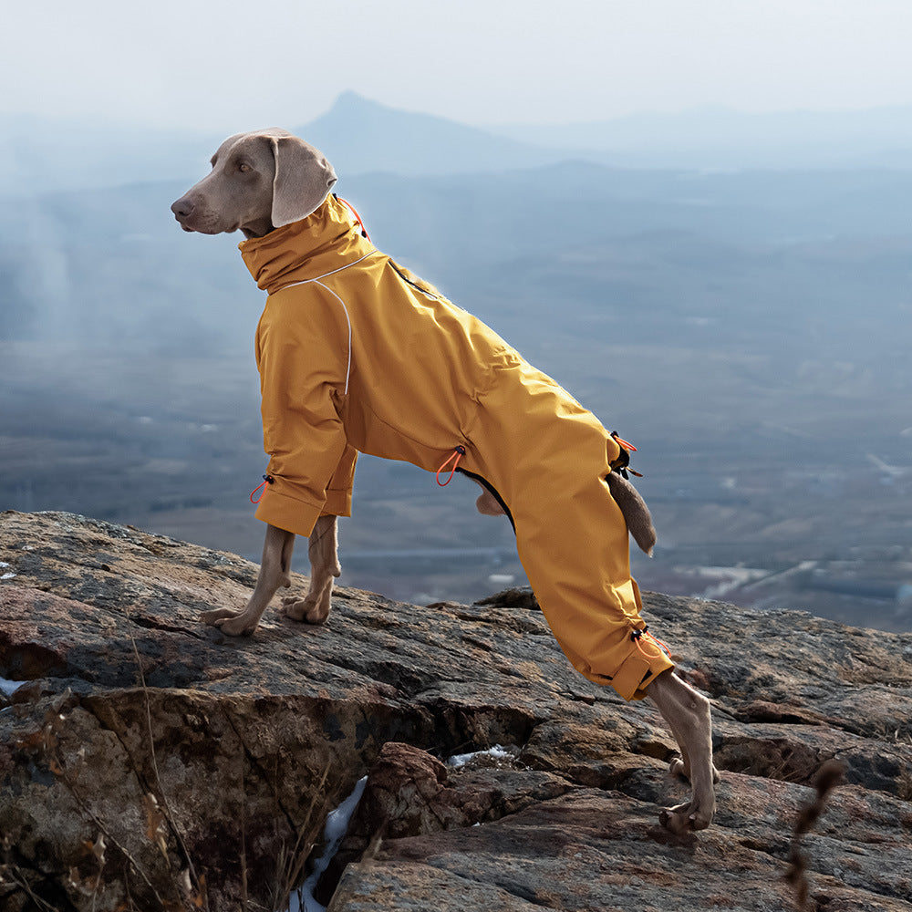 Large Dog Four-leg Shell Jacket Windproof