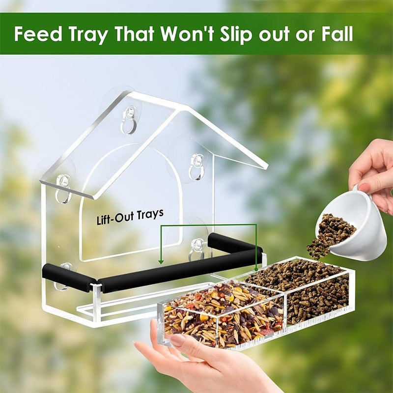 Acrylic Bird Cage Hummingbird Feeder