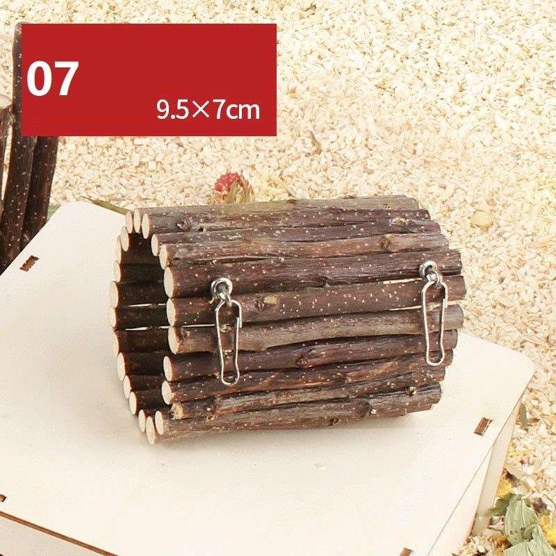 Hamster Natural Wooden Fence Landscaping