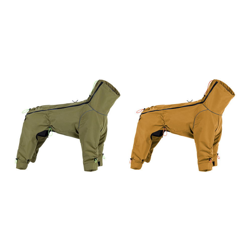 Large Dog Four-leg Shell Jacket Windproof