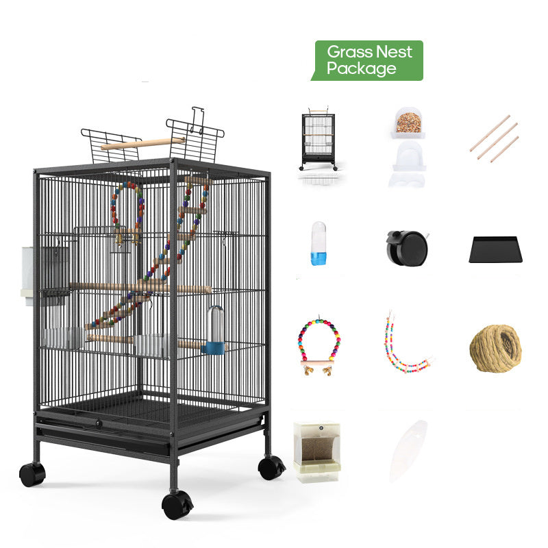 Parrot Xuanfeng Bird Cage With Feeder
