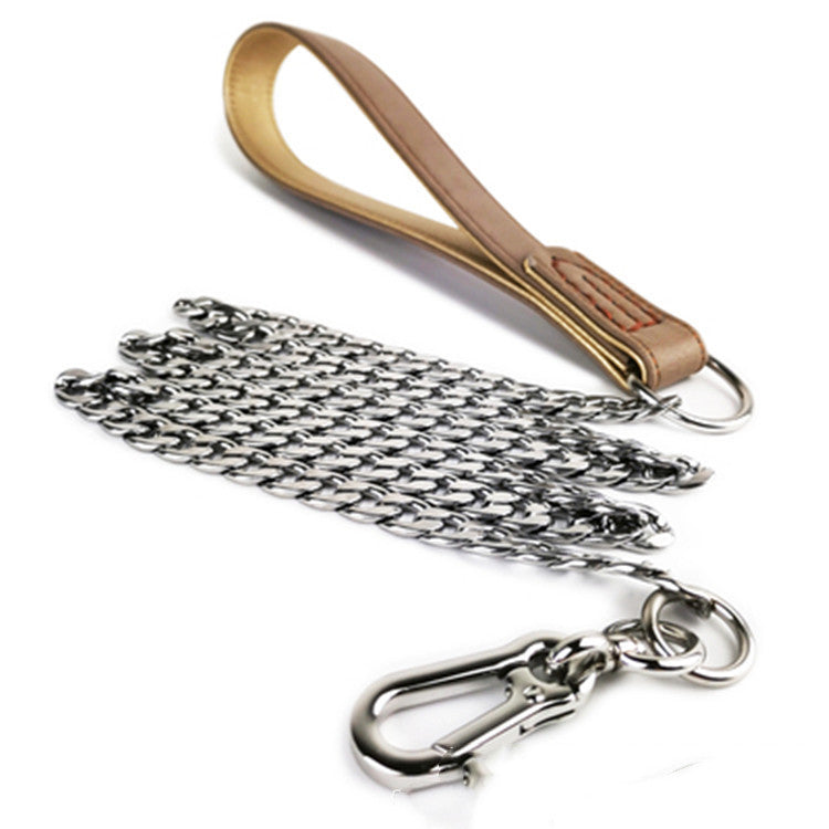 Dog Leash, Stainless Steel Anti-bite Chain