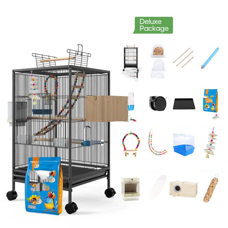 Parrot Xuanfeng Bird Cage With Feeder