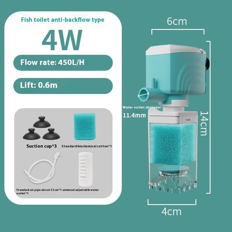 Fish Tank Filter System Three-in-one Fish Tank Filter