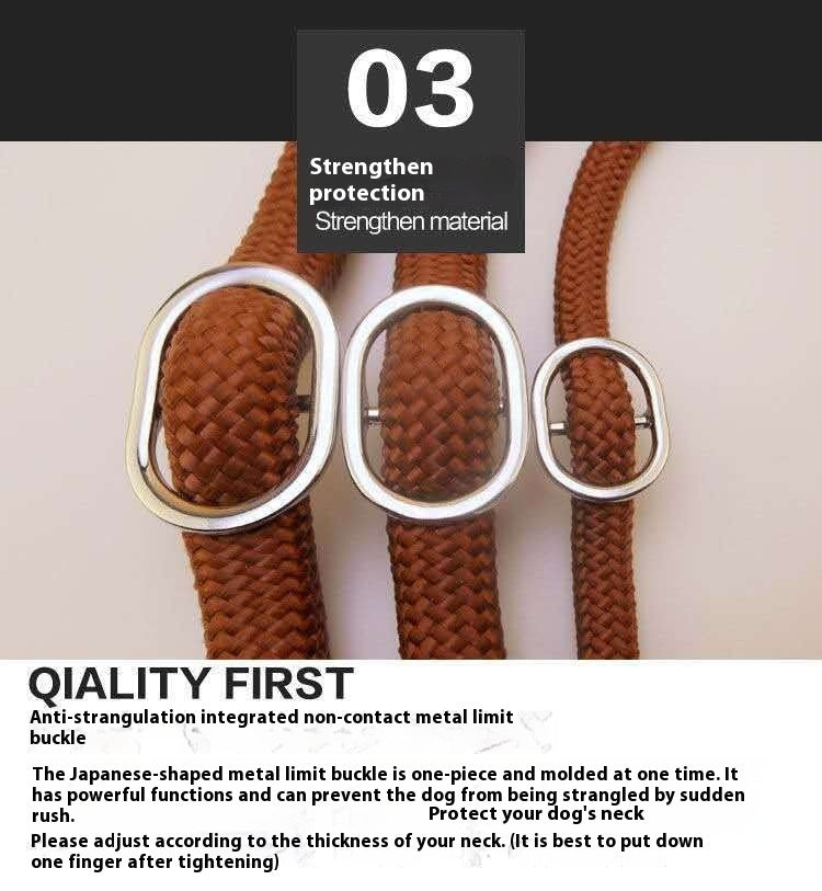 Nylon P Chain Hand Holding Rope Out Dog