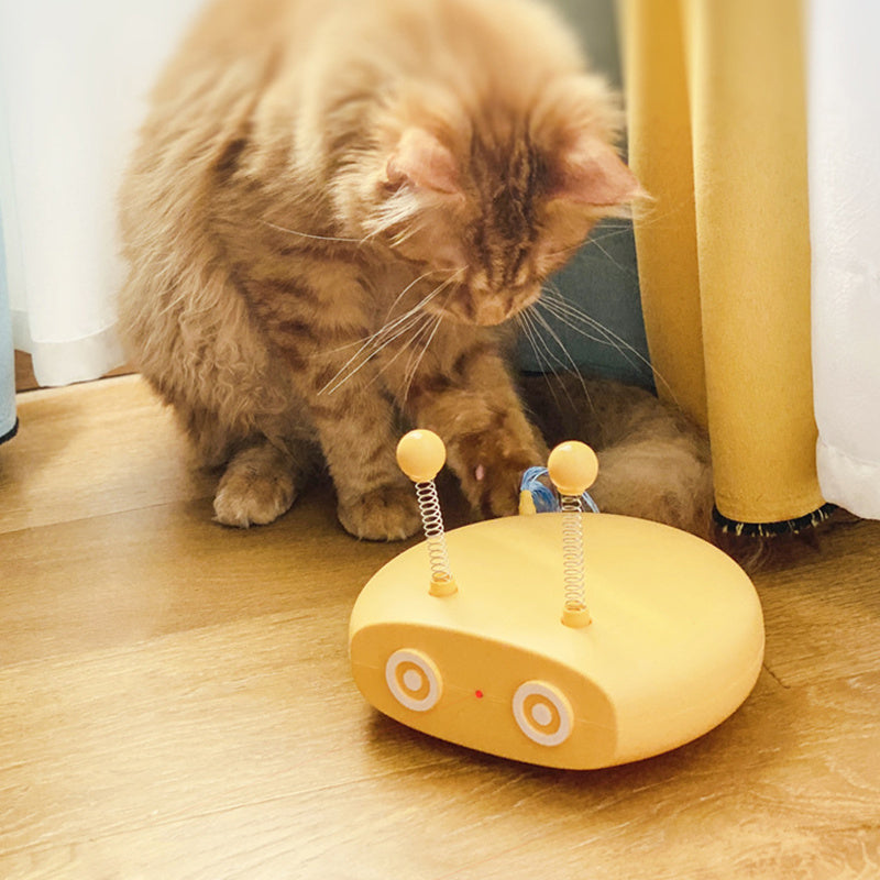 Electric Robot Laser Cat Toy USB Charging Feather